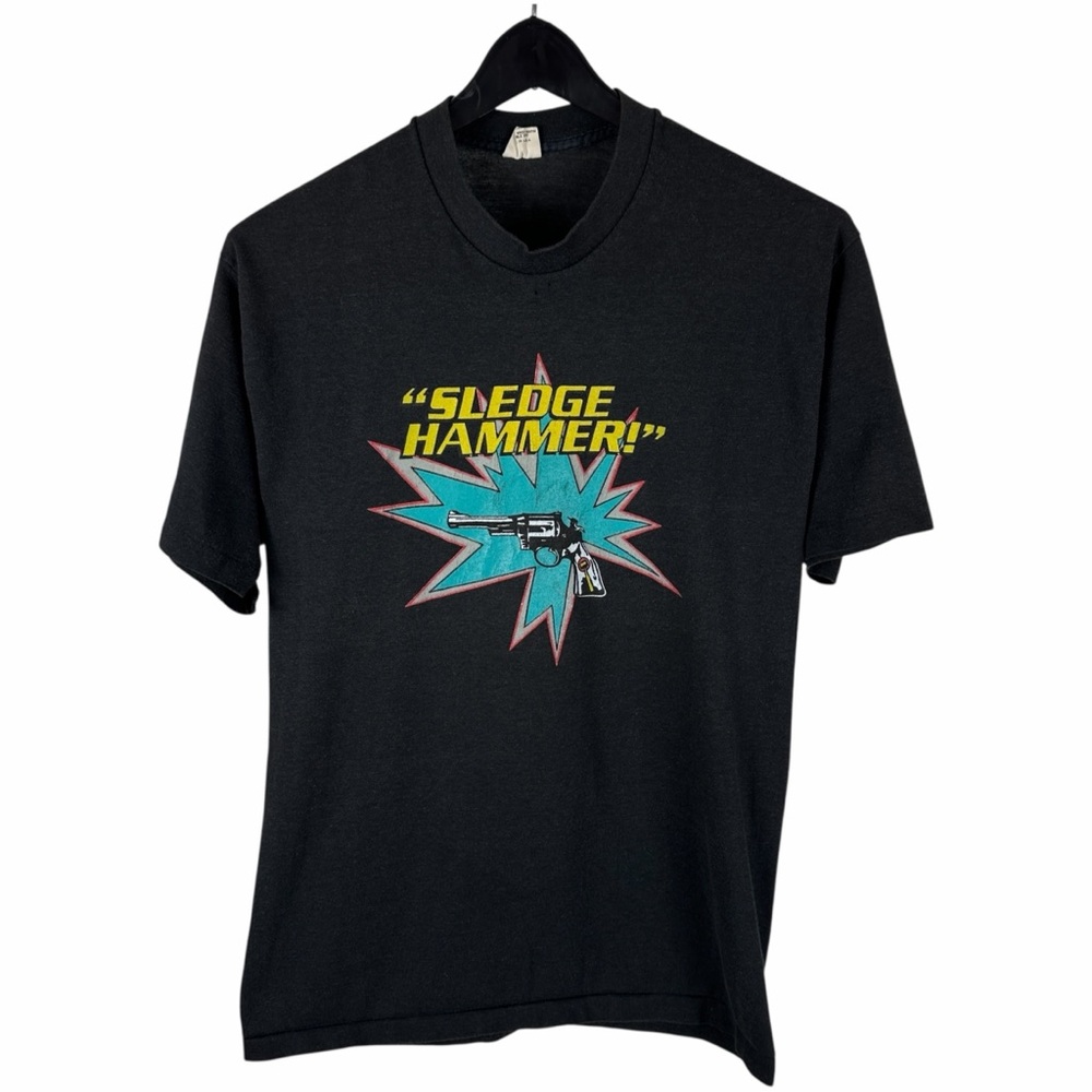 Vintage 1970s Belton Sledge Hammer Magnum Firearm Single Stitch Shirt Size L